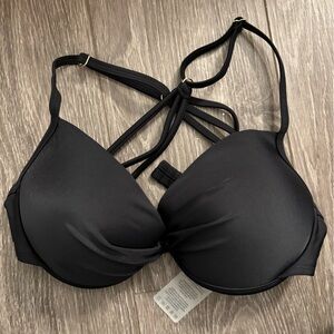 RELLECIGA Black Strappy Bra